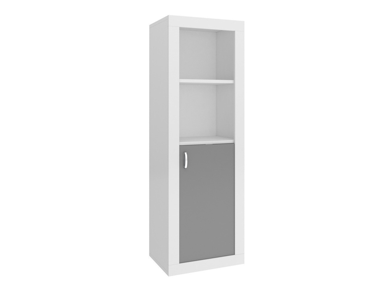 Bookcase Tentive 105 (White + Grey)