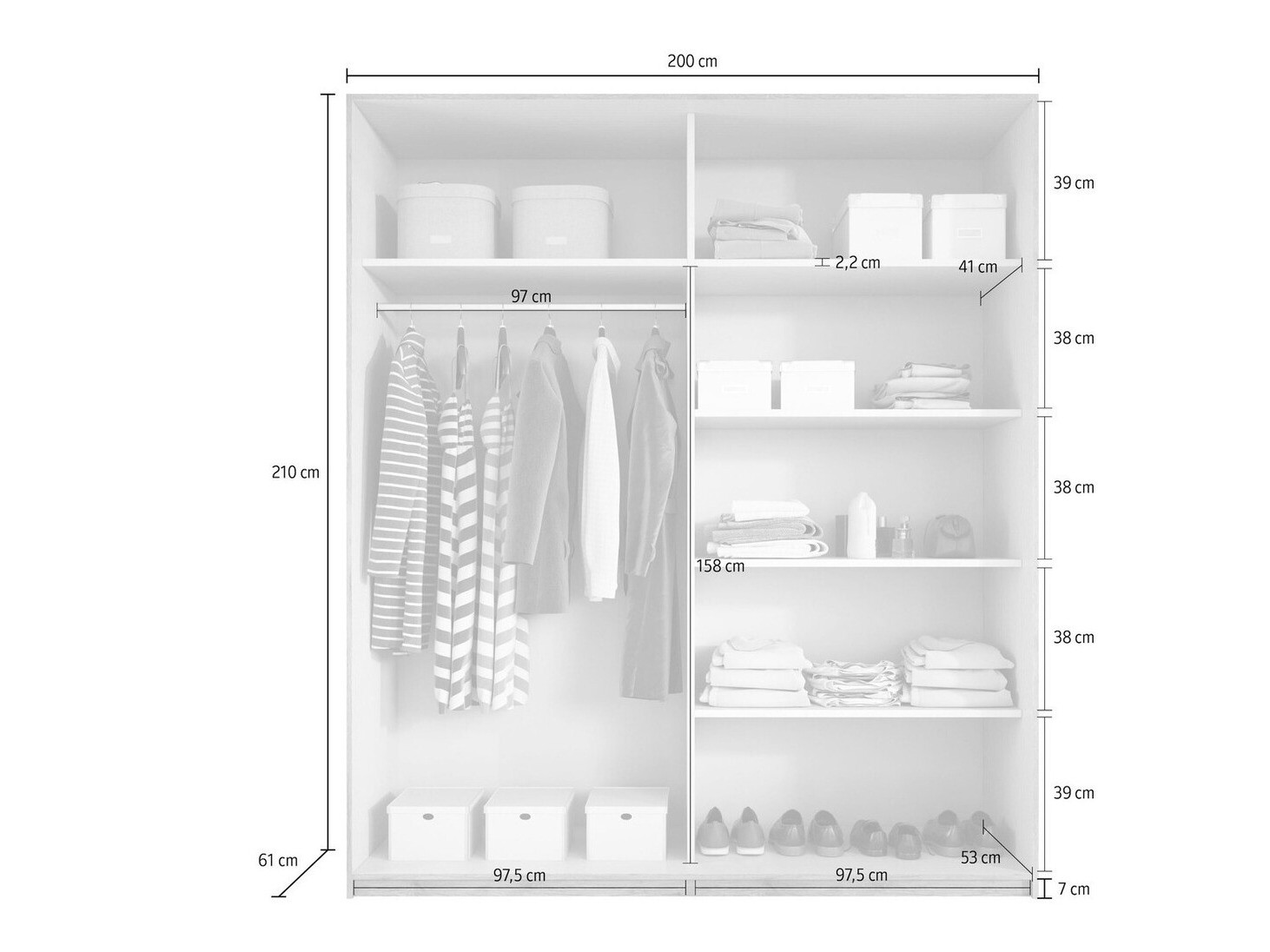 Wardrobe Levruvu 100