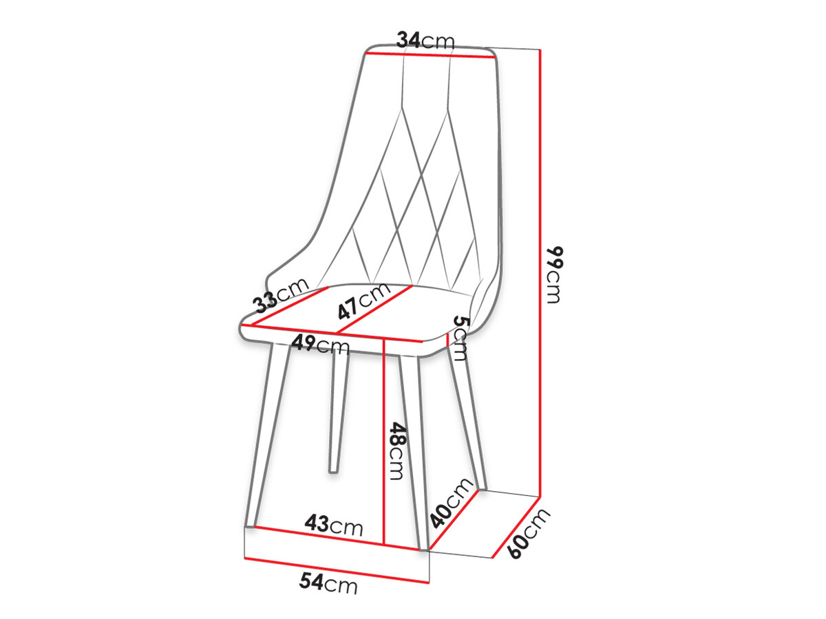 Chair Racine 112 (Magic Velvet 2219)