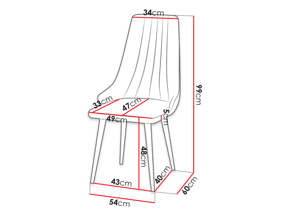 Chair Racine 113 (Magic Velvet 2219)