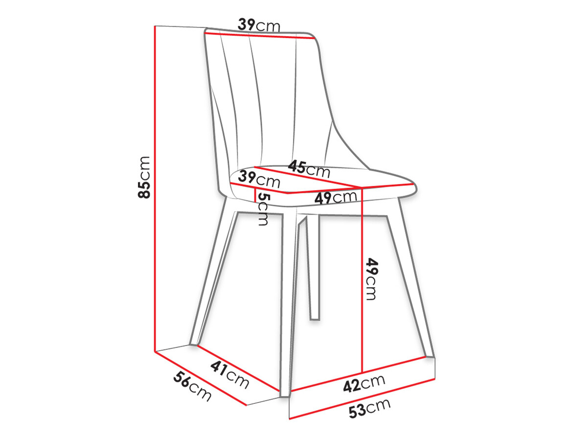Chair Racine 114 (Brown + Magic Velvet 2225)