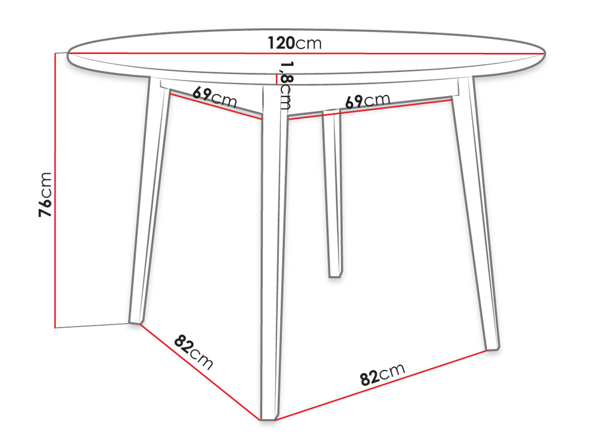 Table Racine 133 (Brown)