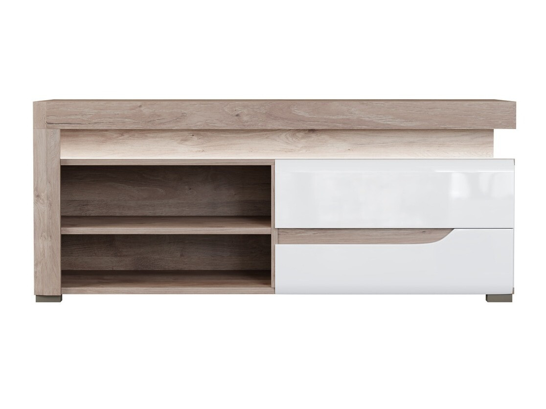 TV stand Revelmi 100 (Oak + Glossy white)