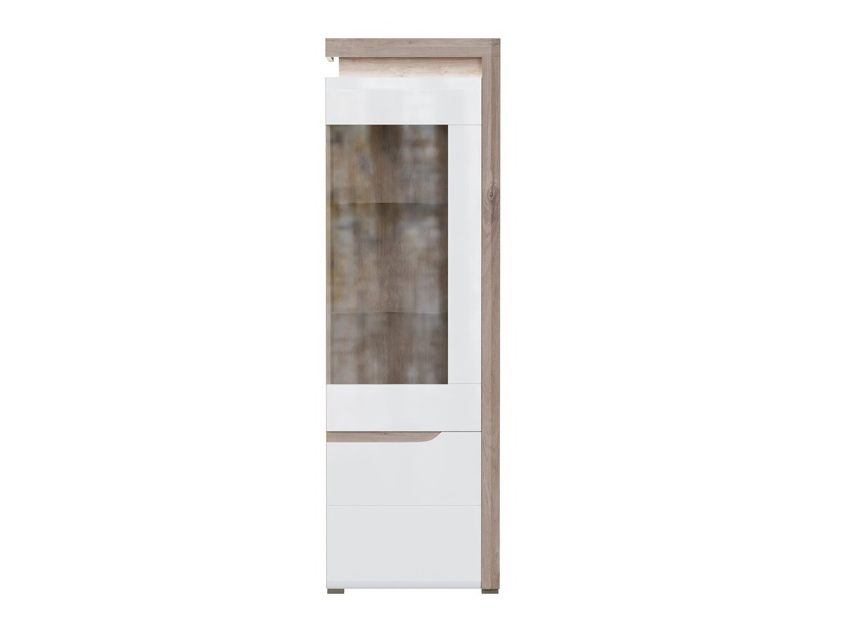 Bookcase Revelmi 105 (Oak + Glossy white)
