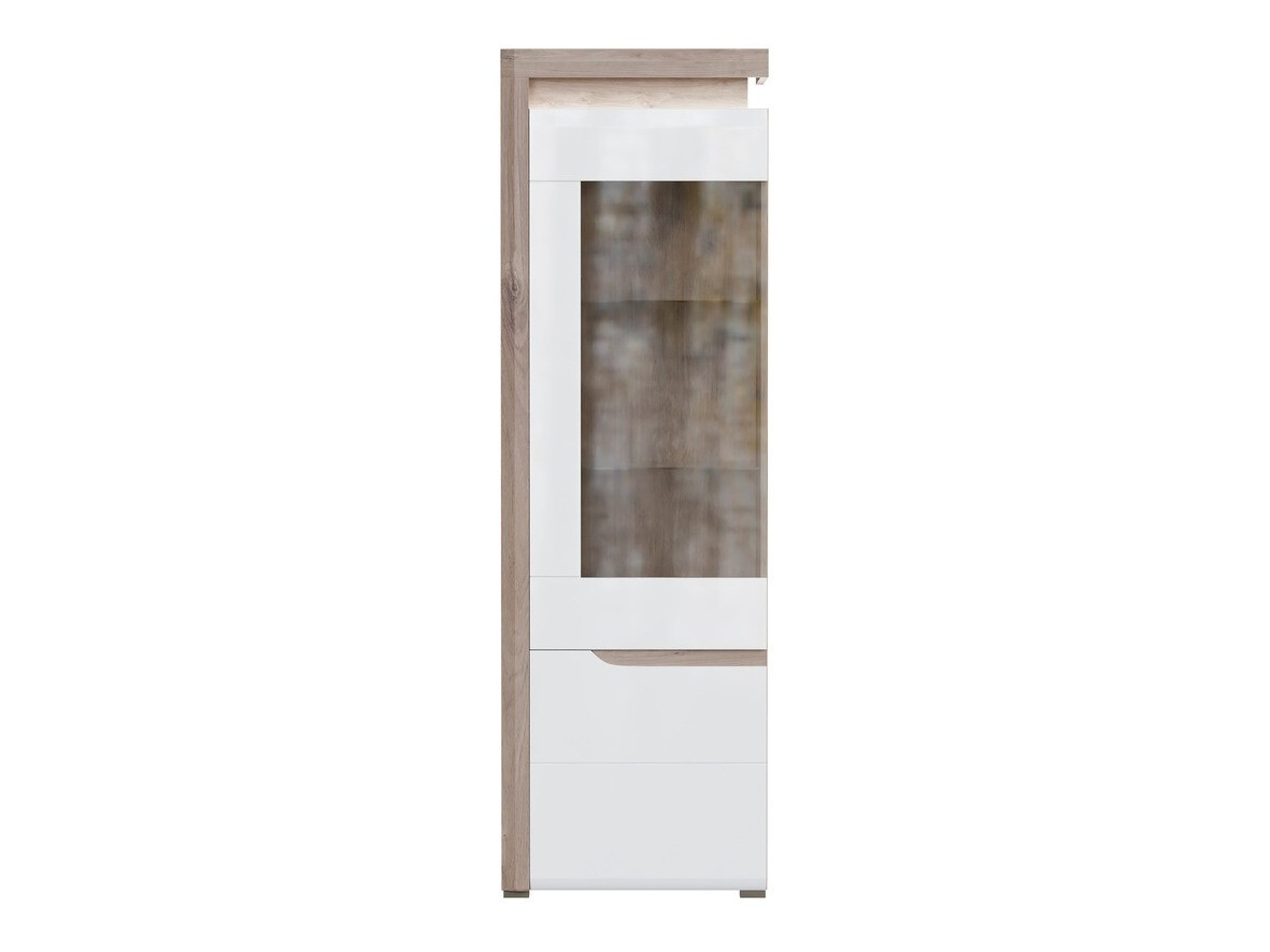Bookcase Revelmi 105 (Oak + Glossy white)