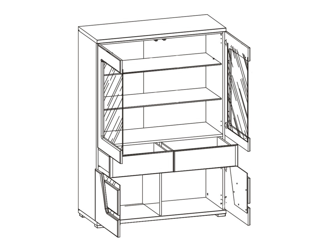 Bookcase Soretru 103 (Elm)