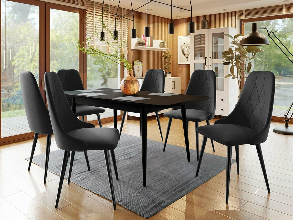Dining set Racine 125 (Black)