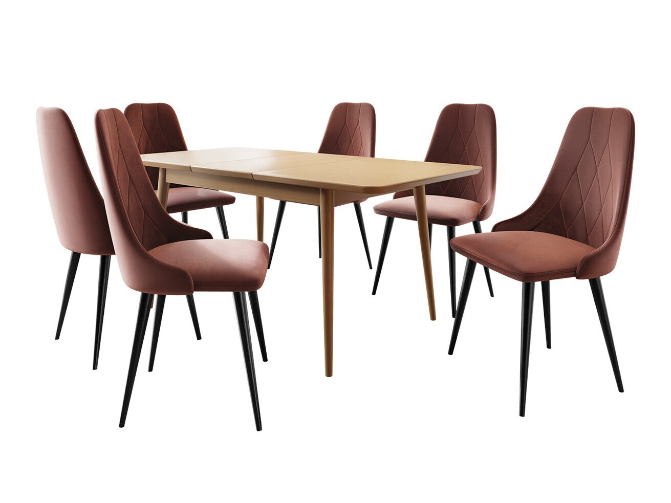 Dining set Racine 125 (Brown)