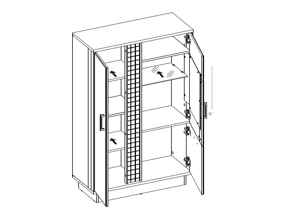 Bookcase Dunvelo 104