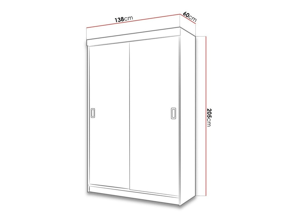 Wardrobe Dover 111 (White)