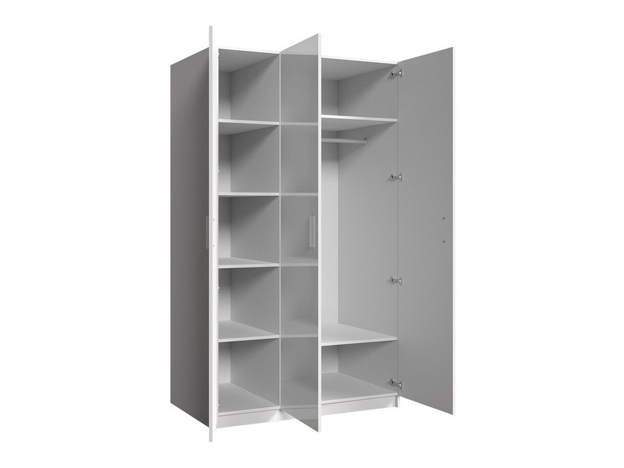 Wardrobe Campus (White + Glossy white)