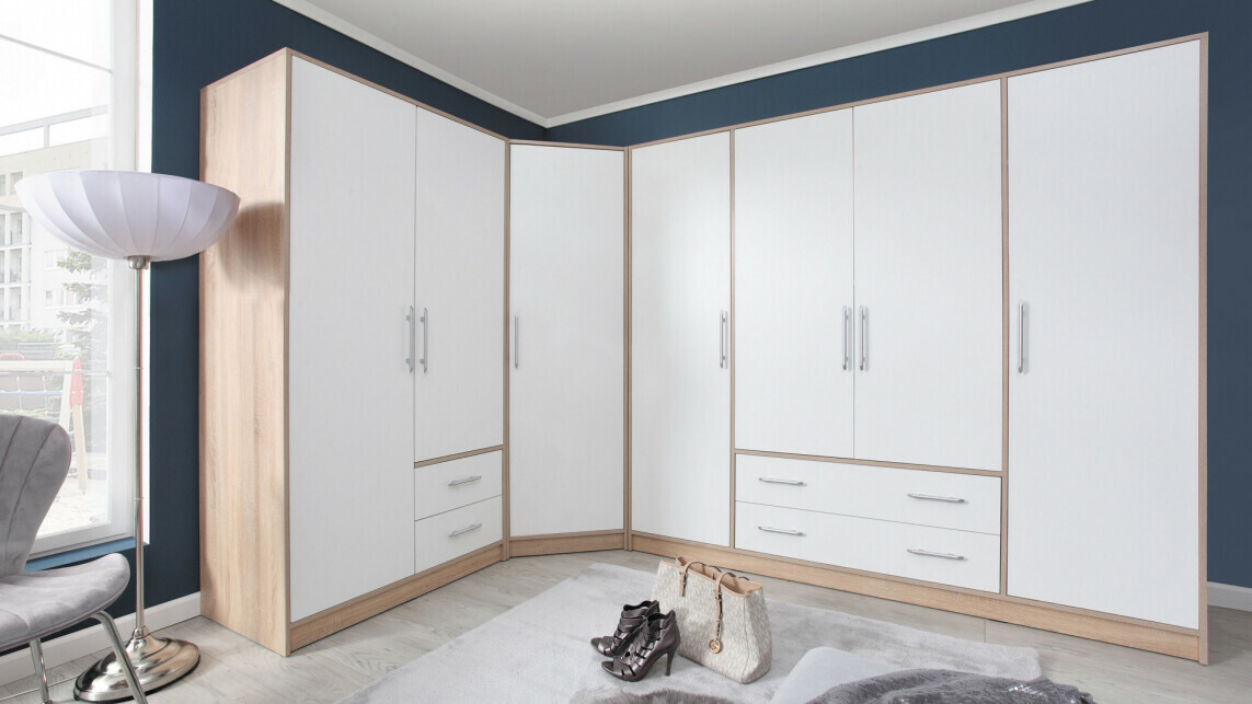 Wardrobe Cavmero 100 (Sonoma oak + White)