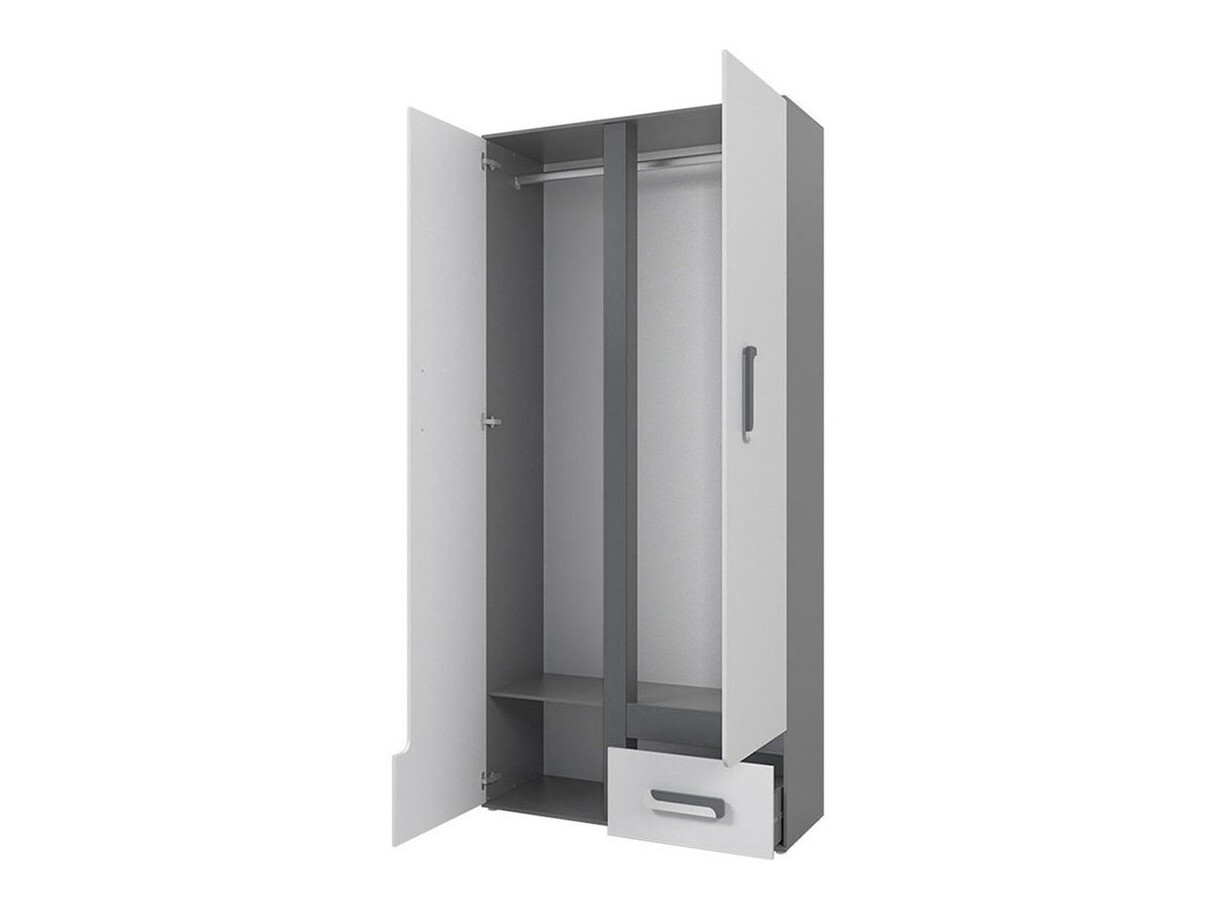 Wardrobe Aviseve 106 (Anthracite + White)