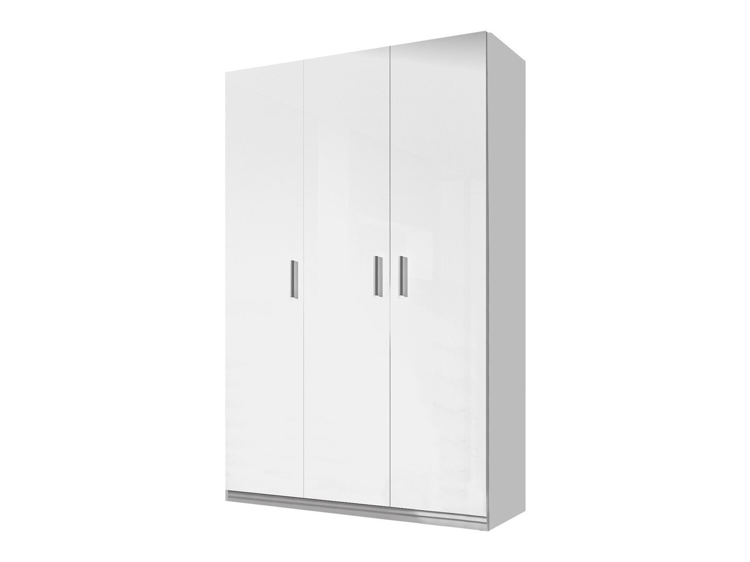 Wardrobe Campus I (White + Glossy white)