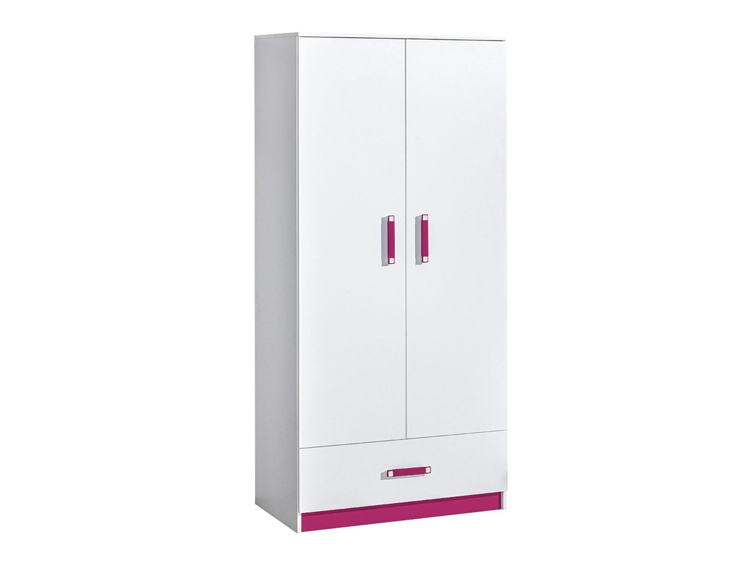 Wardrobe Sorviru 103 (White + Pink)