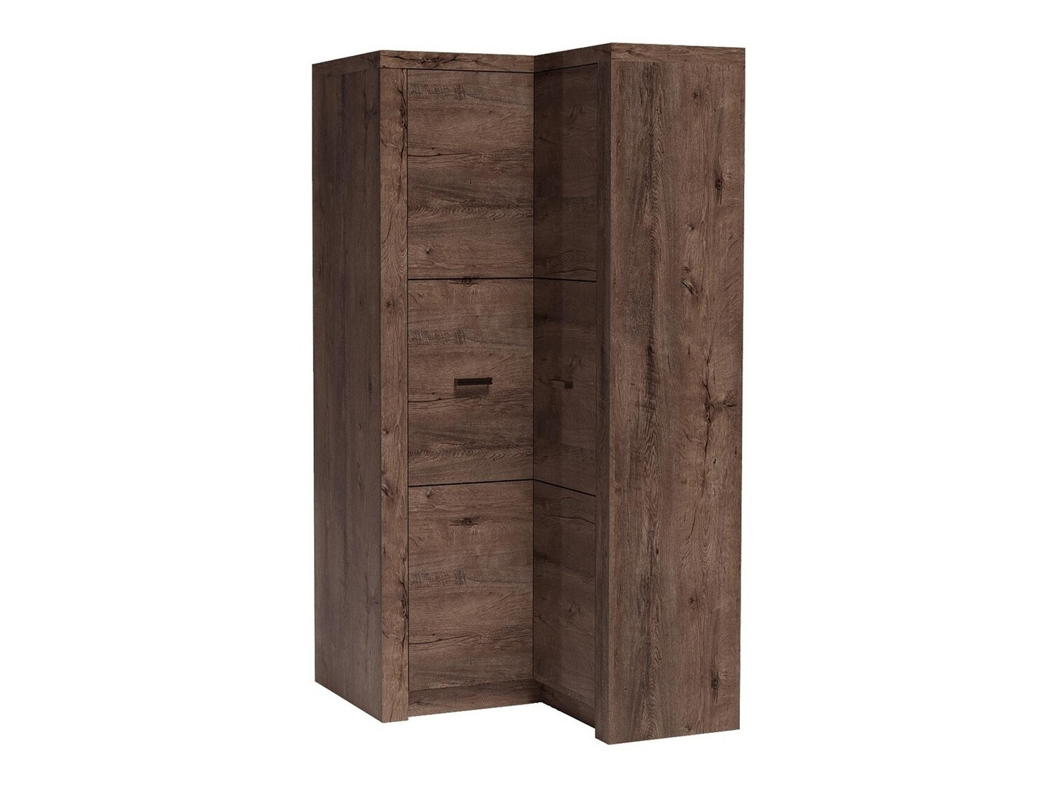 Corner wardrobe Serfeno 110 (Dark ash)