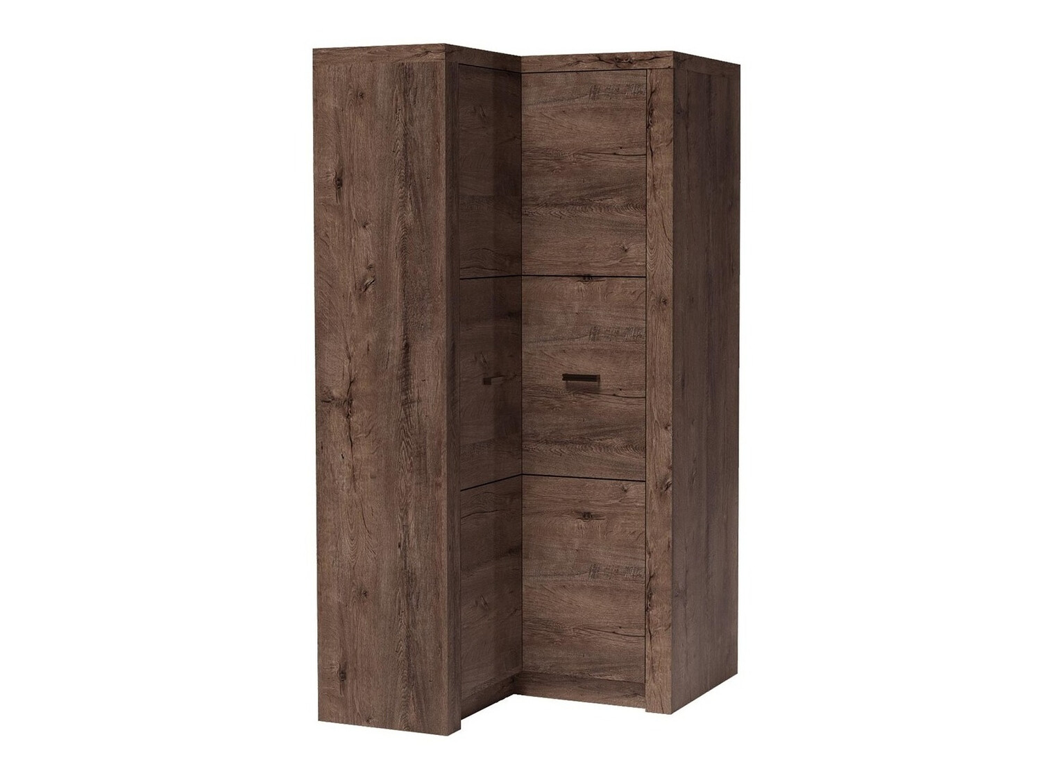 Corner wardrobe Serfeno 111 (Dark ash)
