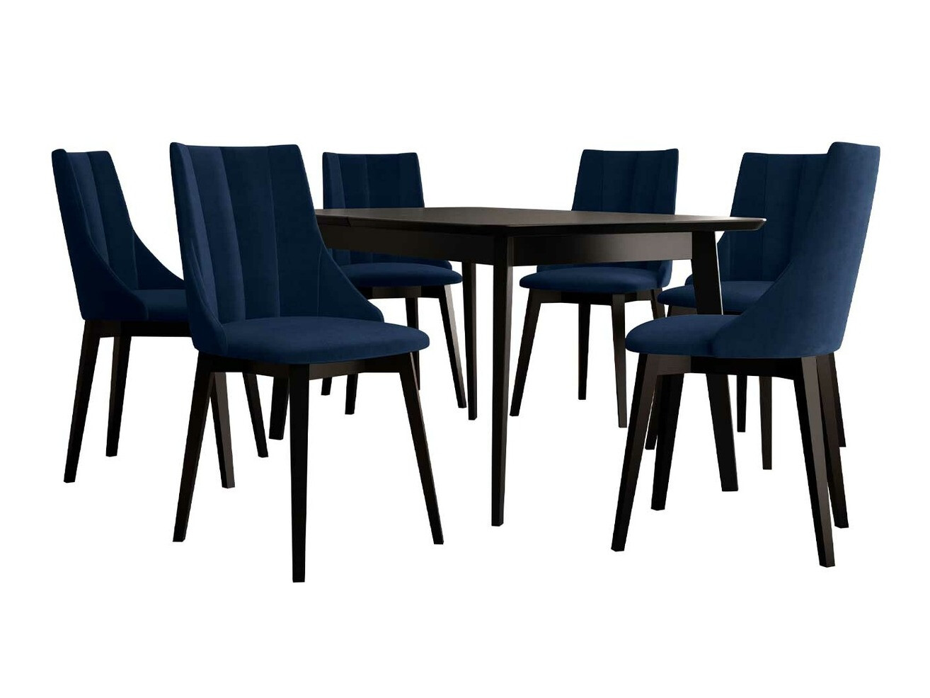 Dining set Racine 139 (Black + Magic Velvet 2216)
