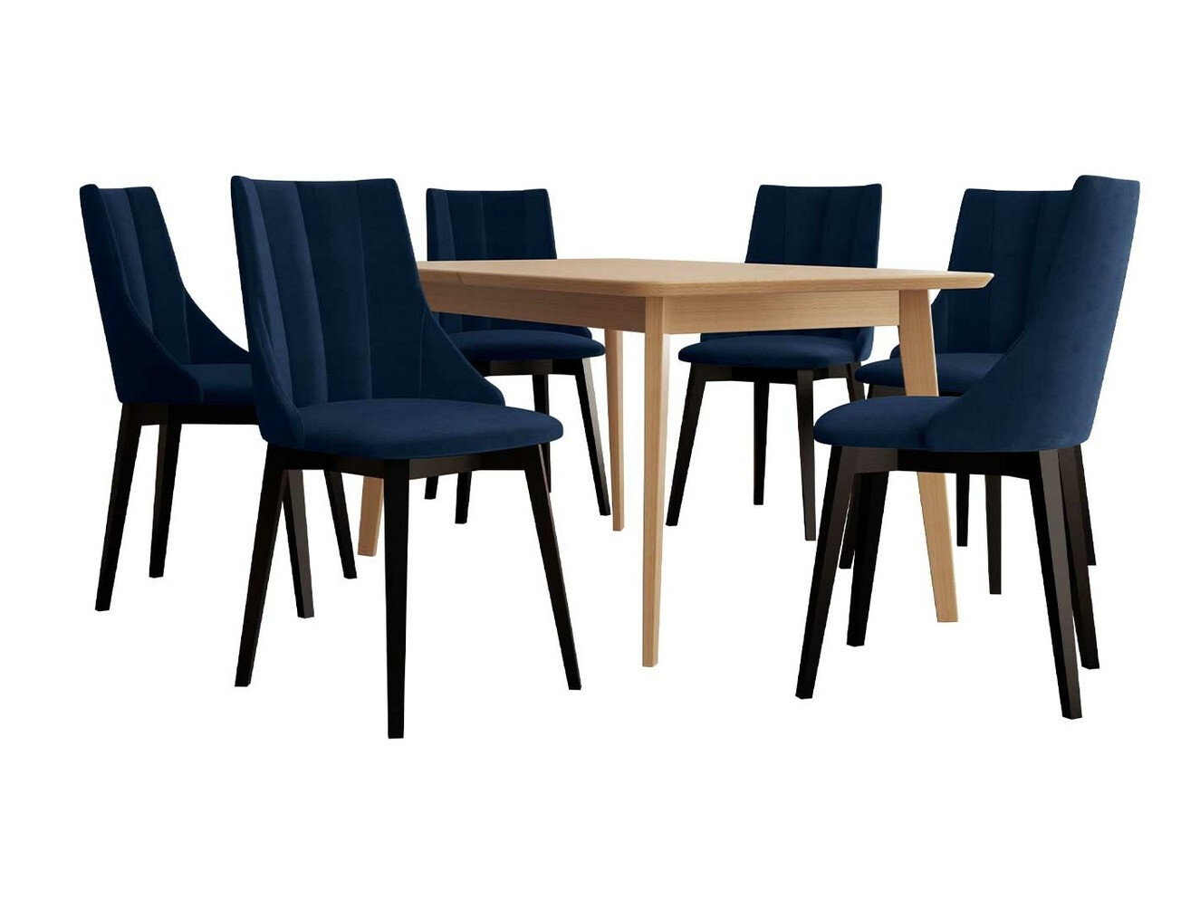 Dining set Racine 139 (Black + Magic Velvet 2216)