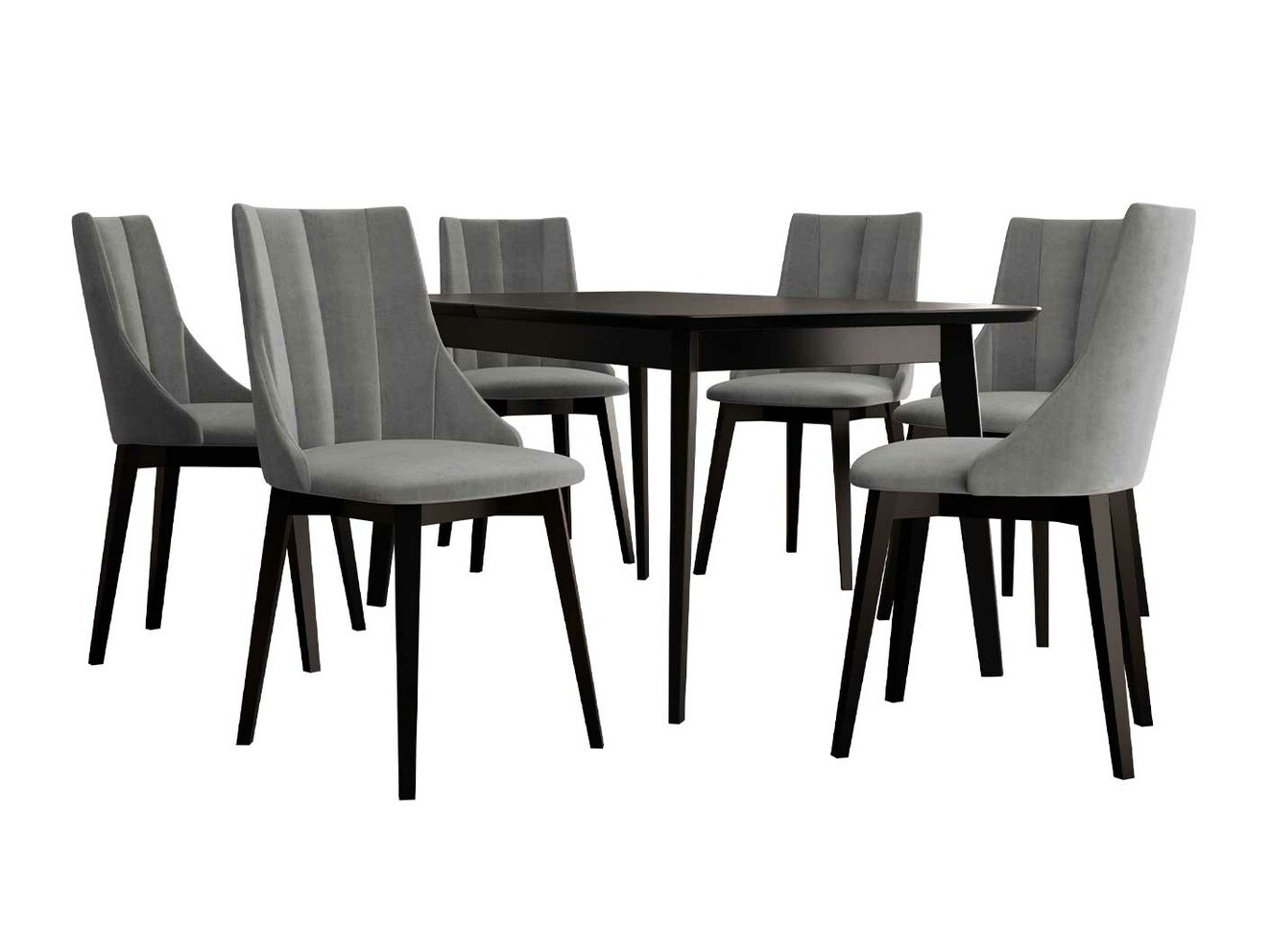 Dining set Racine 139 (Black + Magic Velvet 2217)
