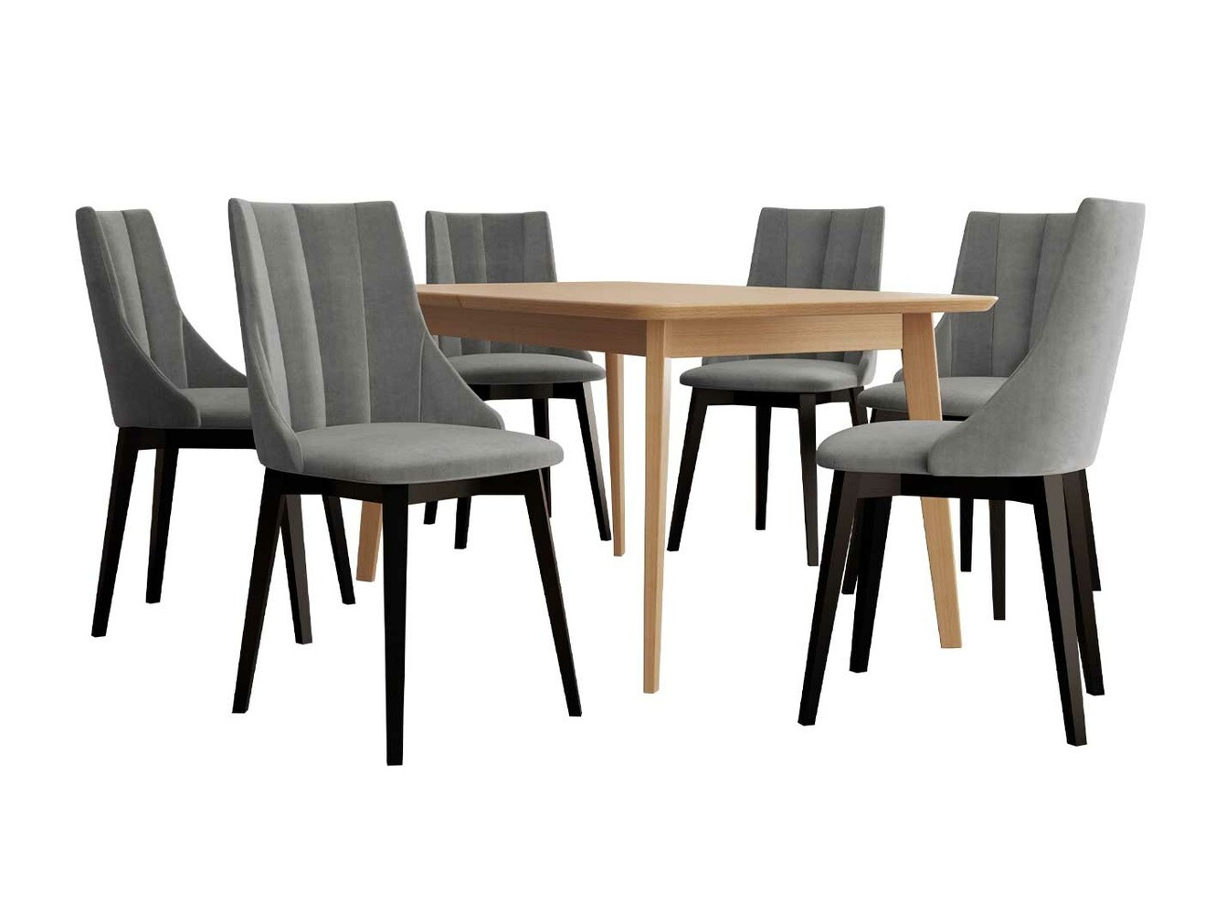 Dining set Racine 139 (Black + Magic Velvet 2217)