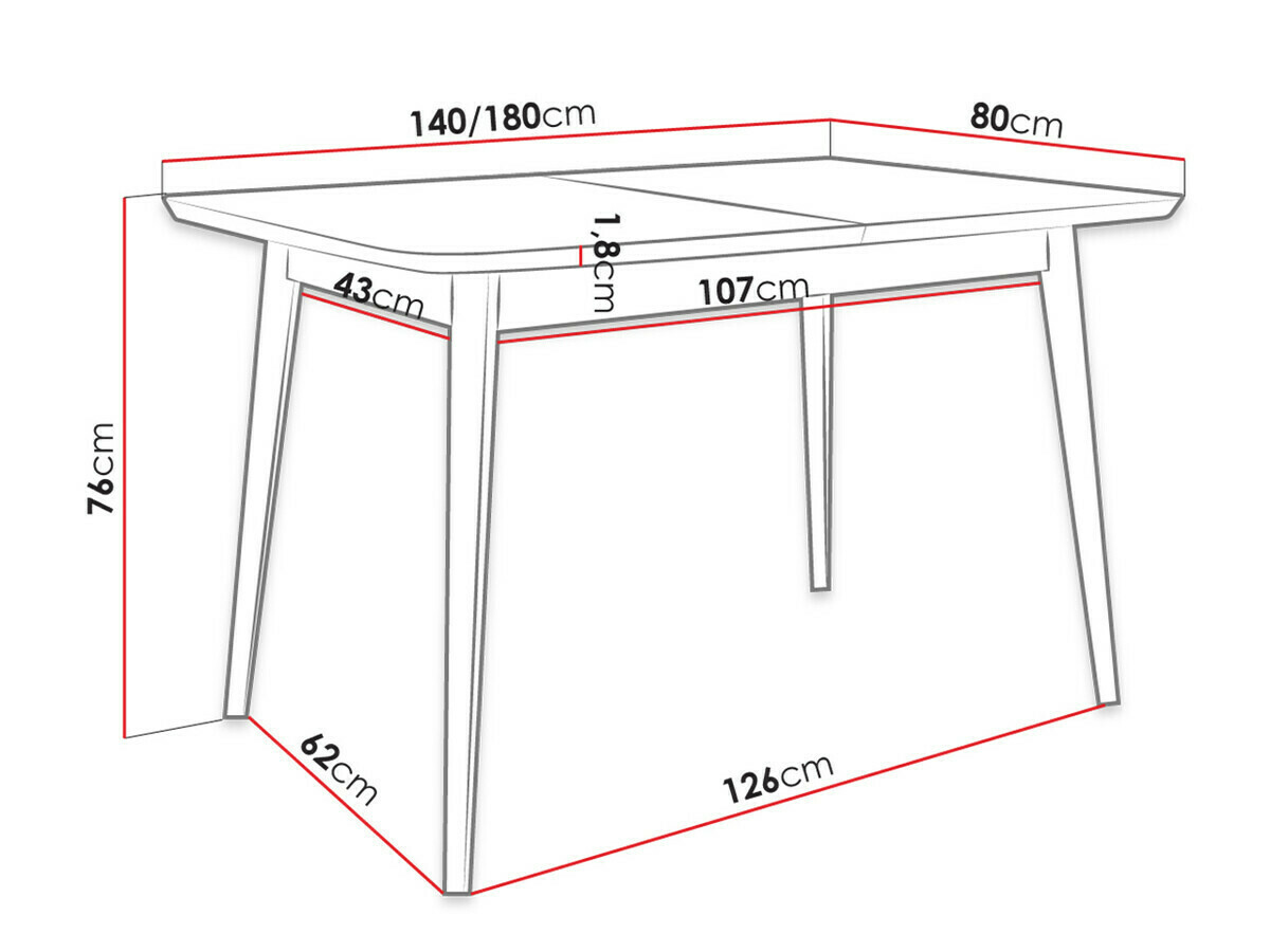 Dining set Racine 139 (Black + Magic Velvet 2217)