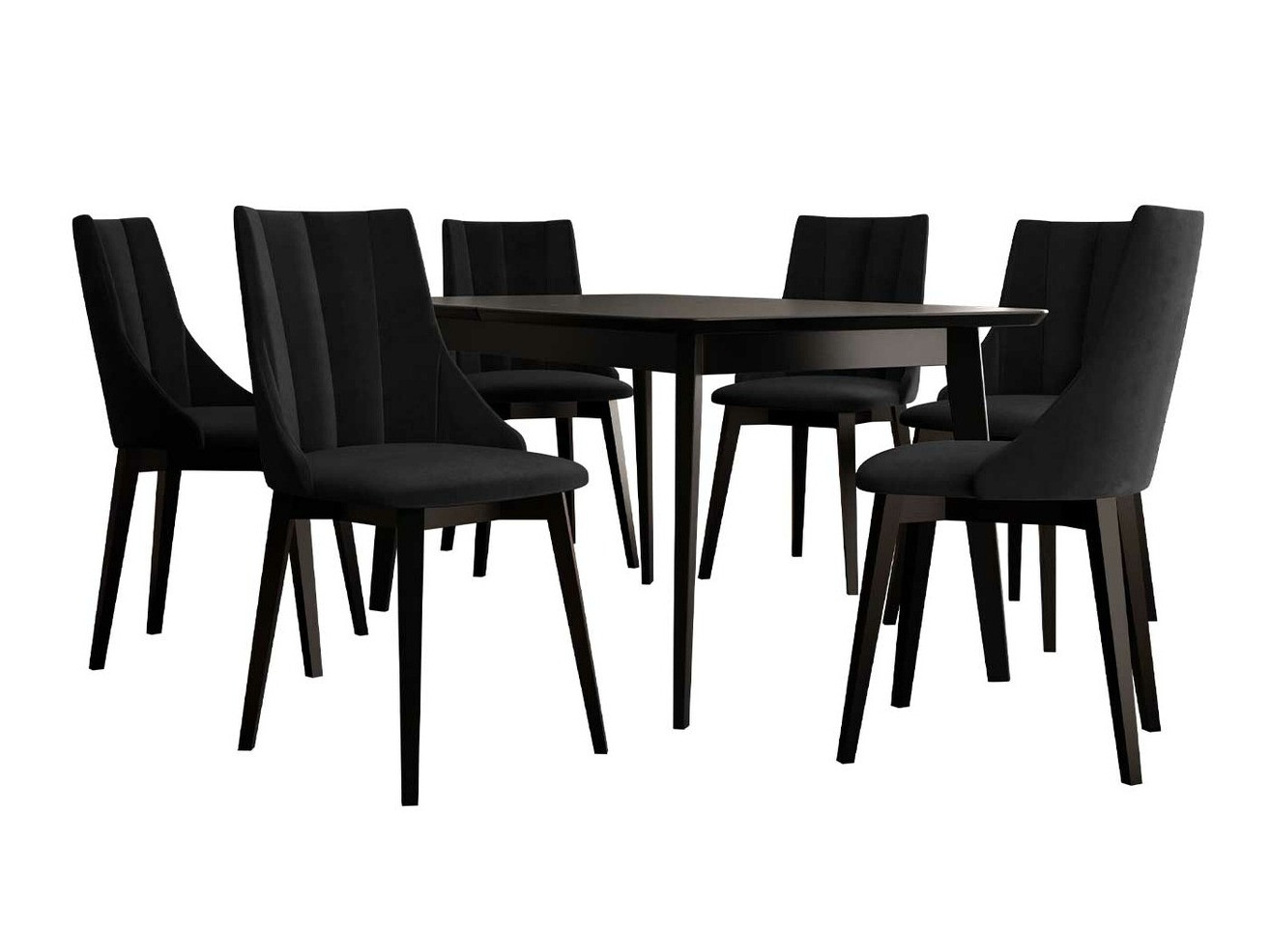 Dining set Racine 139 (Black + Magic Velvet 2219)