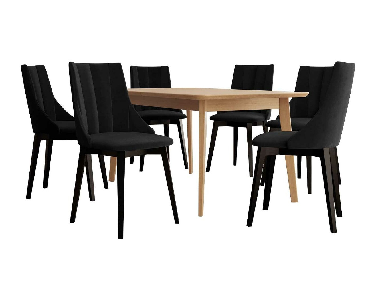Dining set Racine 139 (Black + Magic Velvet 2219)