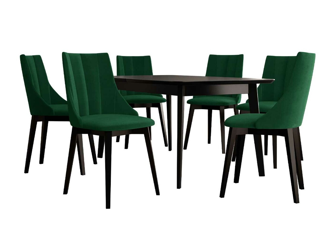 Dining set Racine 139 (Black + Magic Velvet 2225)