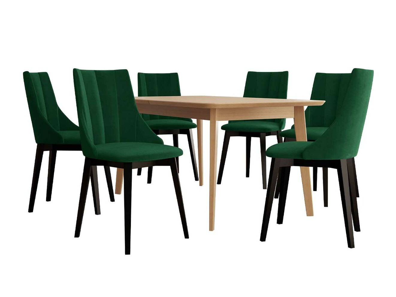 Dining set Racine 139 (Black + Magic Velvet 2225)