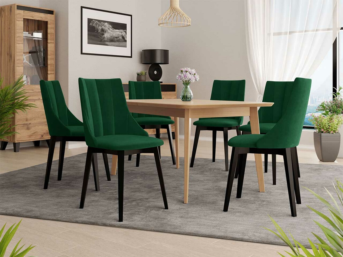 Dining set Racine 139 (Black + Magic Velvet 2225)