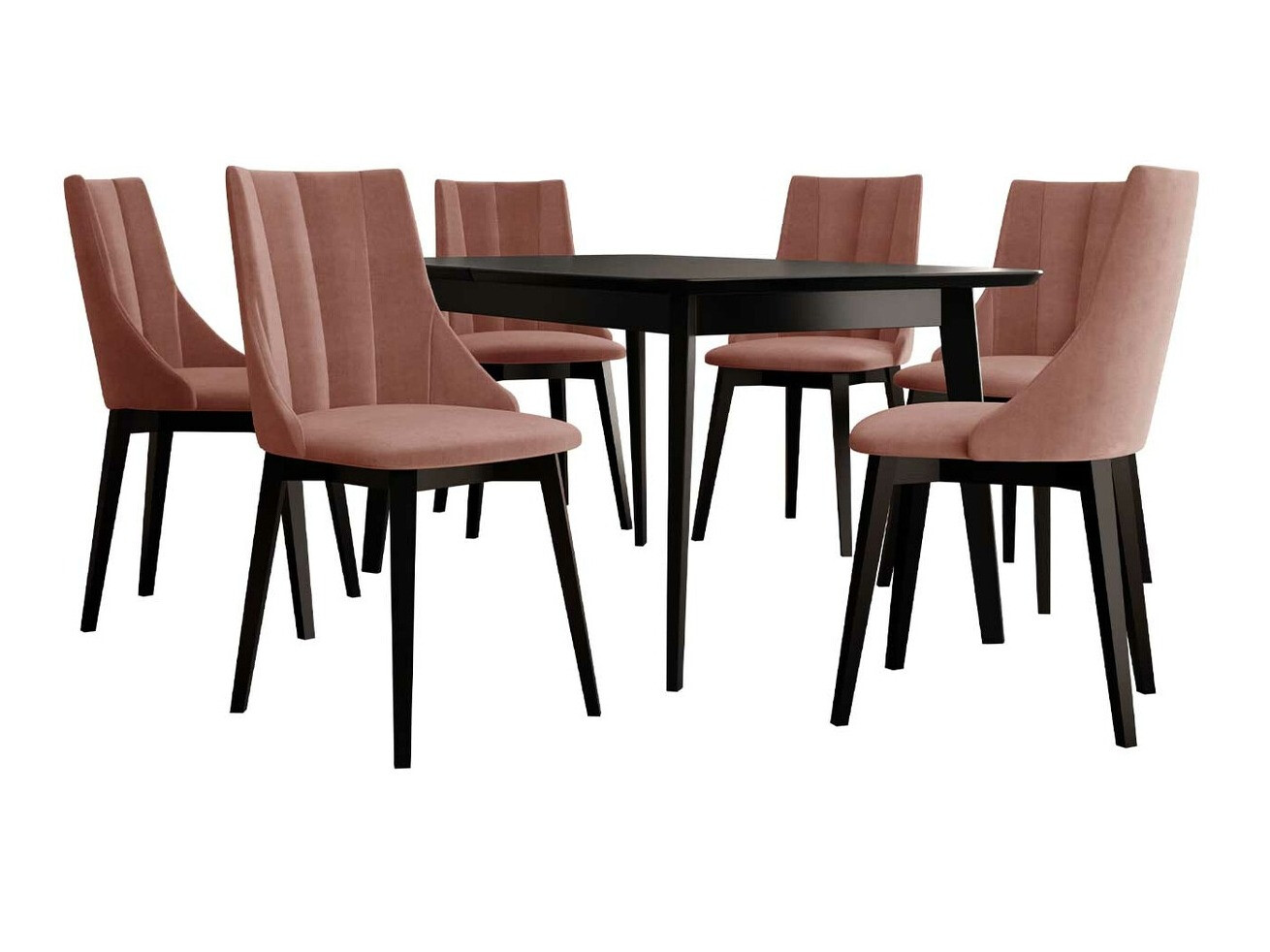Dining set Racine 139 (Black + Magic Velvet 2258)