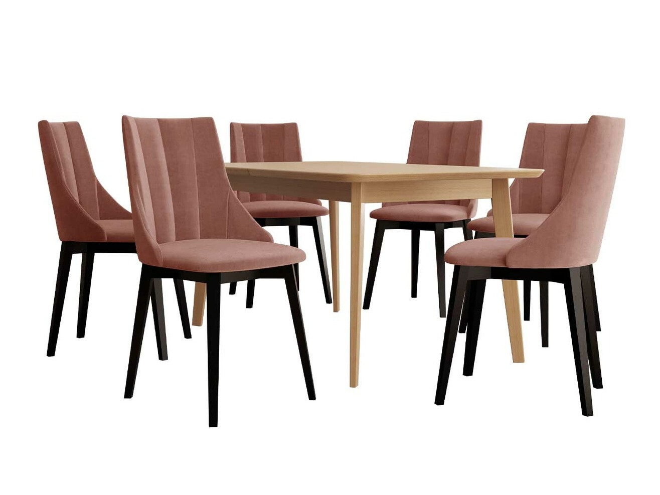 Dining set Racine 139 (Black + Magic Velvet 2258)