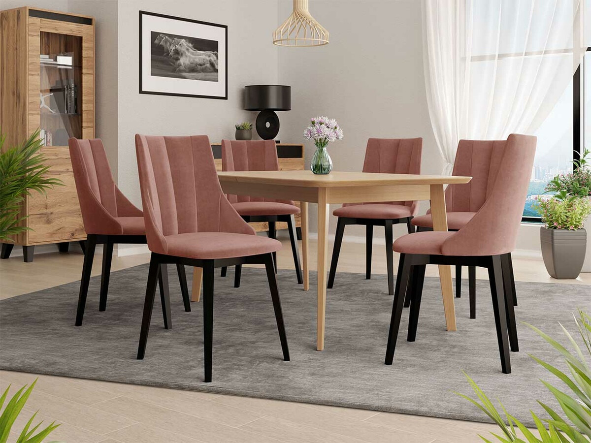 Dining set Racine 139 (Black + Magic Velvet 2258)