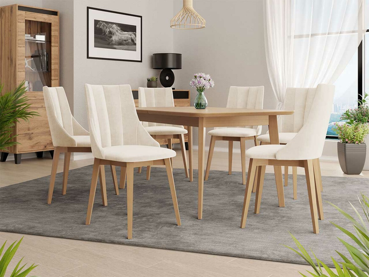 Dining set Racine 139 (Brown + Magic Velvet 2250)