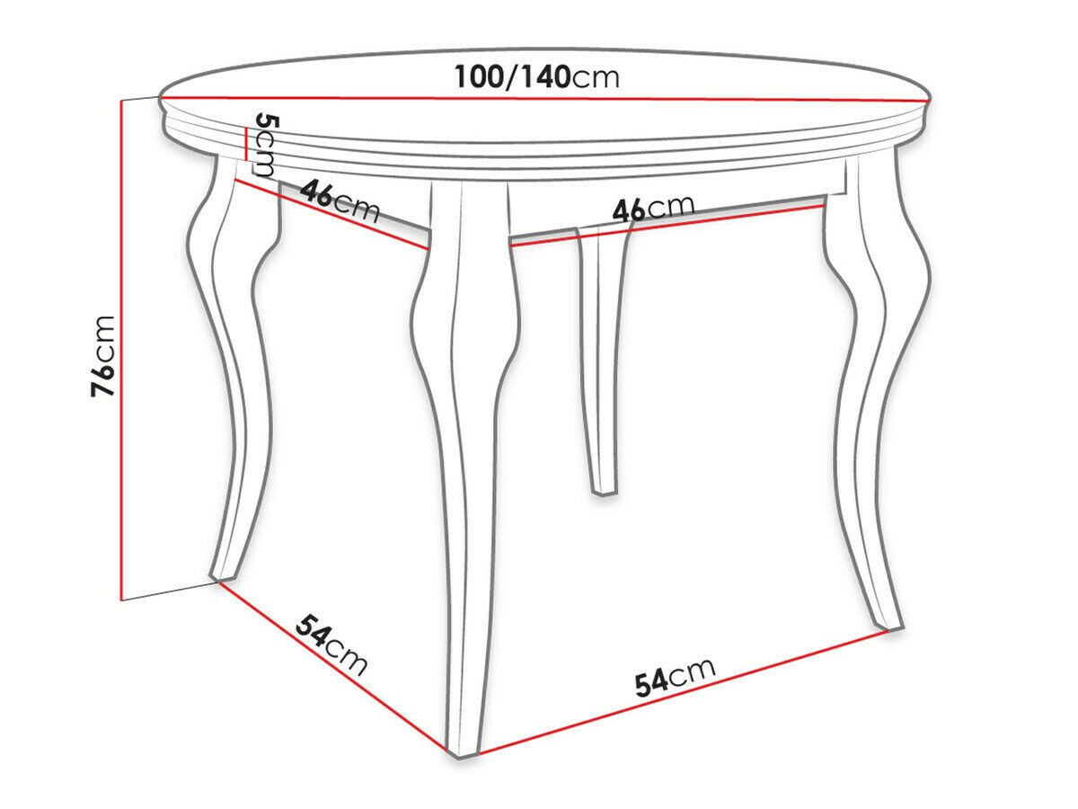 Dining set Racine 142 (Black)
