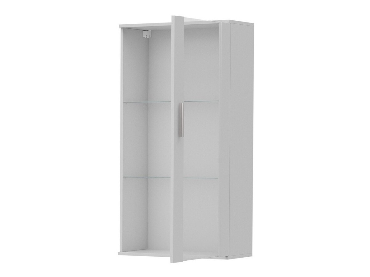 Wall cabinet Tornola 103 (Black + Glossy black)