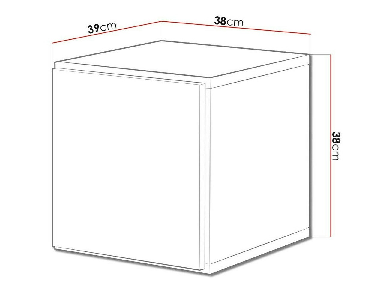 Wall cabinet Corbele 104 (Anthracite + Wotan Oak)