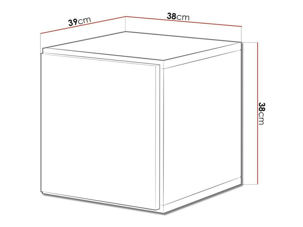 Wall cabinet Corbele 104 (Black)