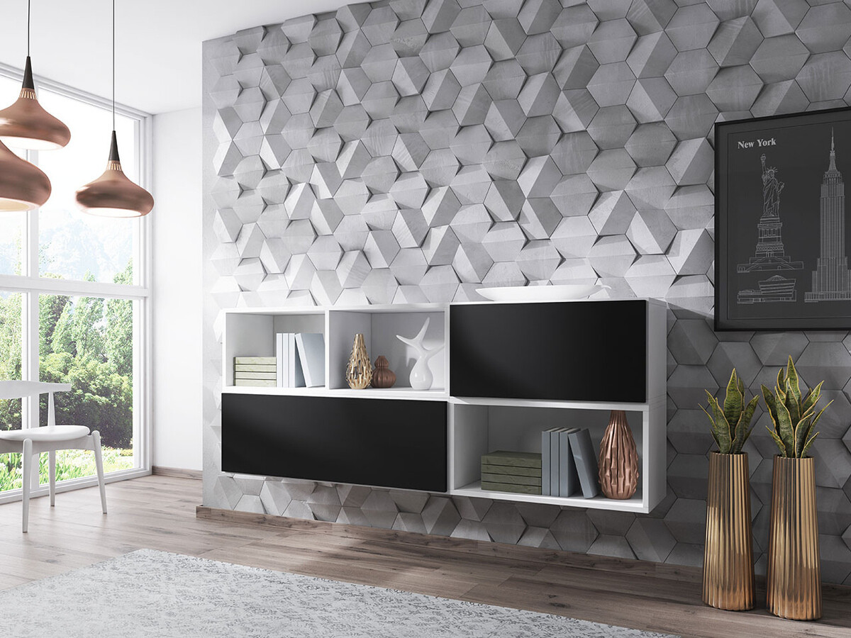 Wall shelf Corbele 101 (Black)