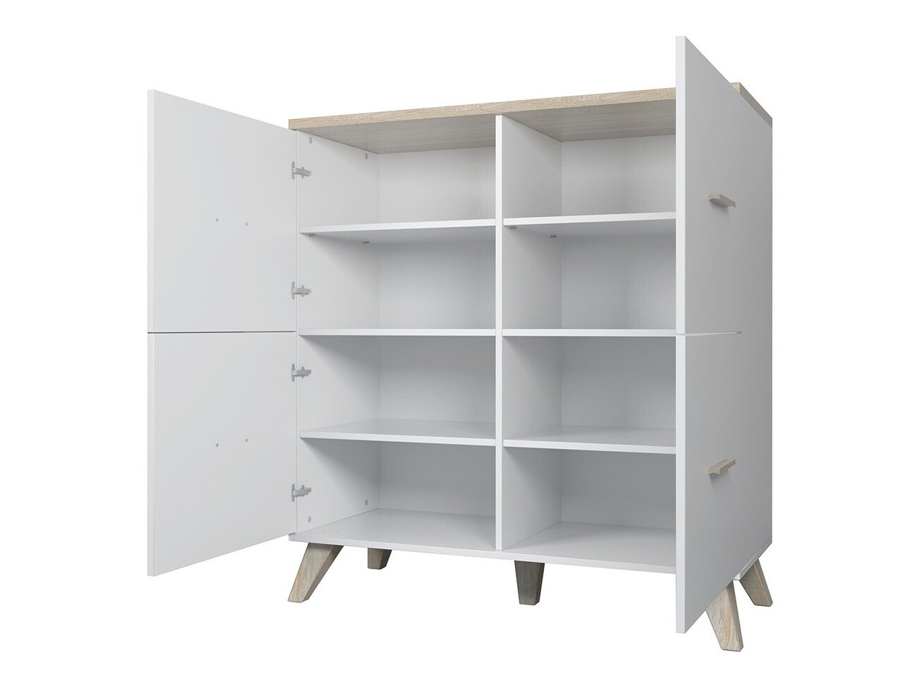Sideboard Larfloi 105 (Wotan Oak + Black)
