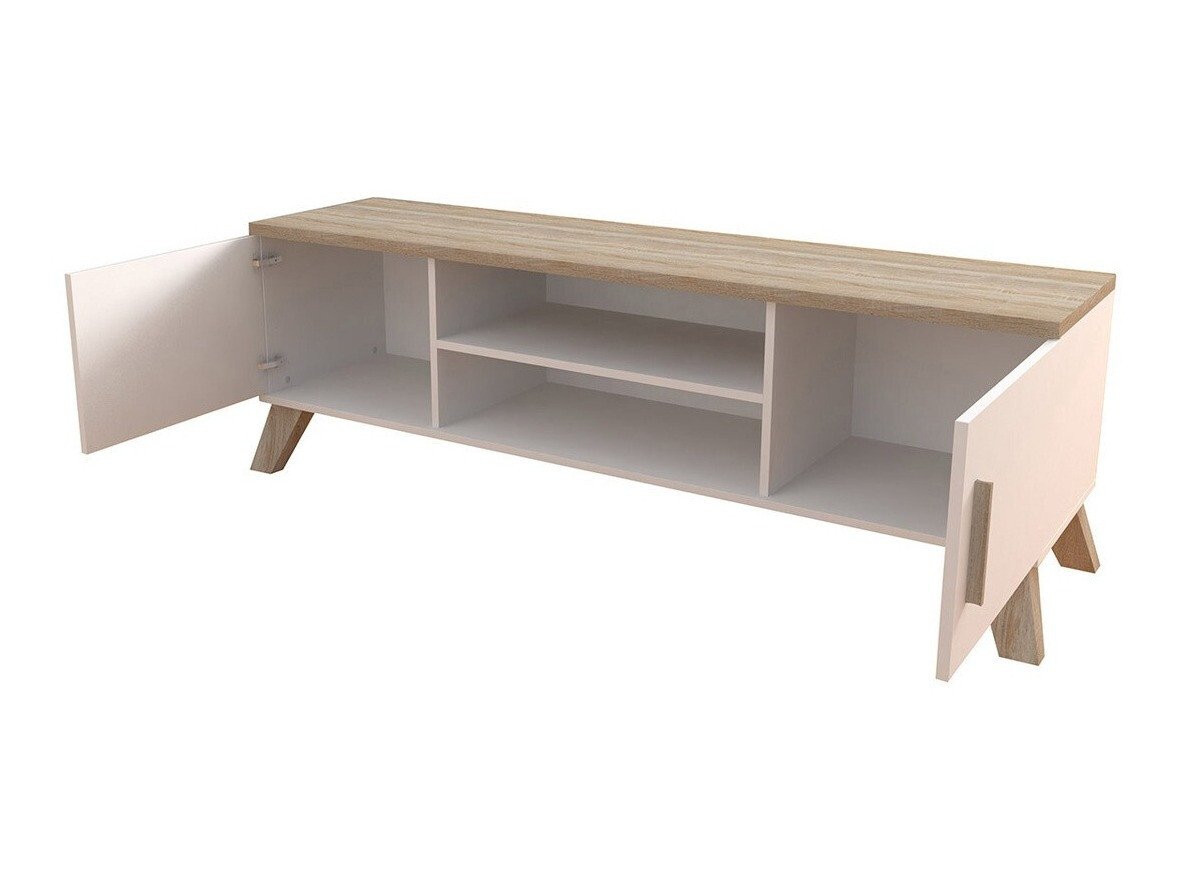 TV stand Larfloi 108 (Wotan Oak + Black)