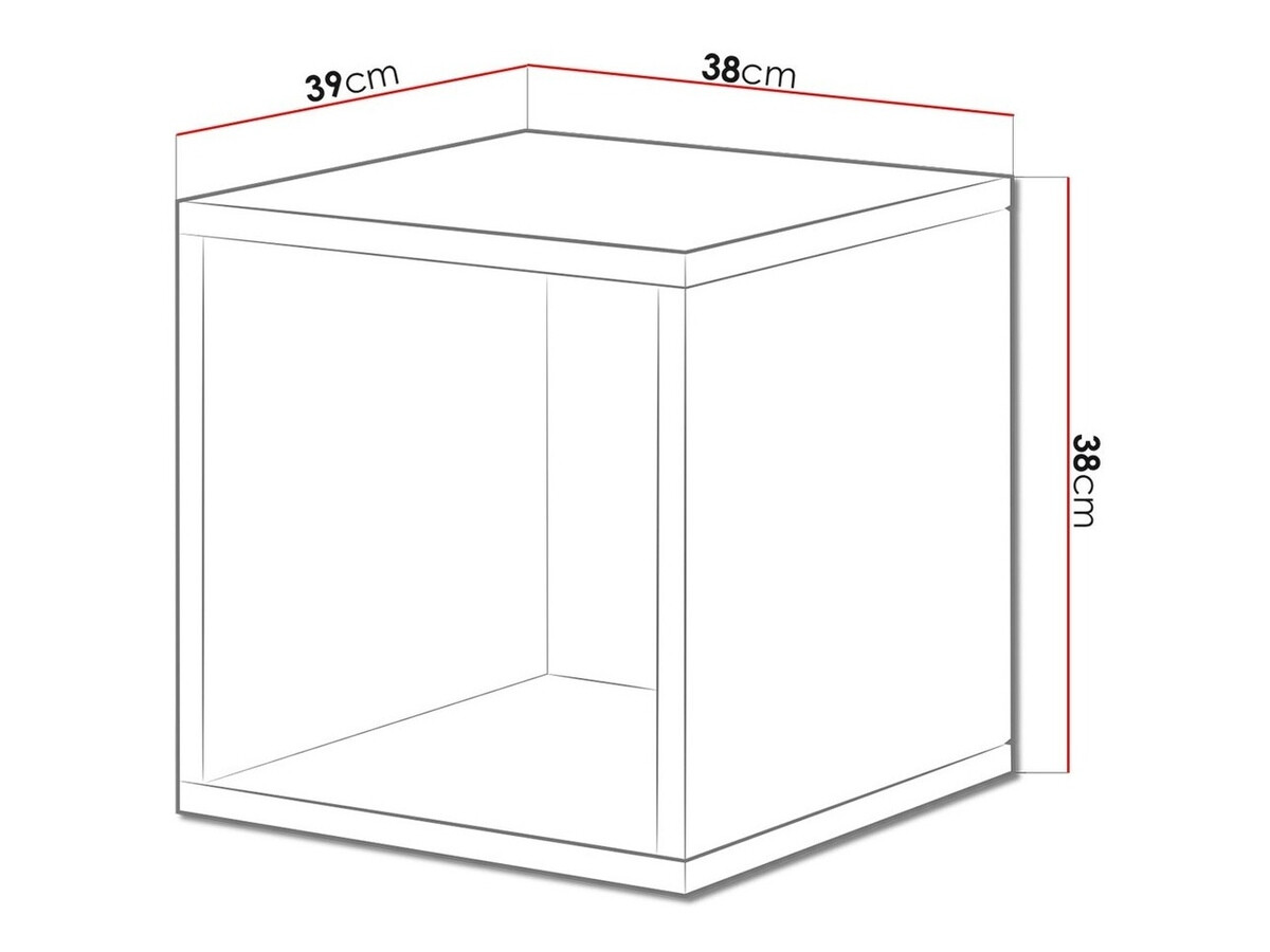 Wall shelf Corbele 105 (White)