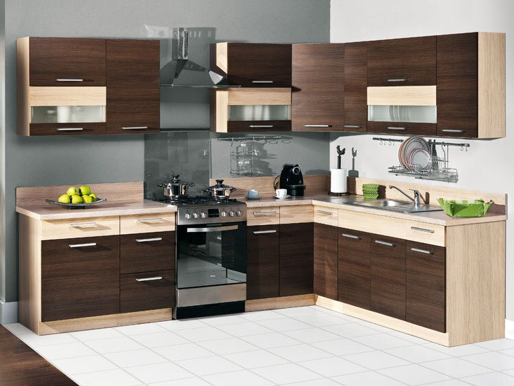 Modular cabinet with drawer and doors Mode Dark 109