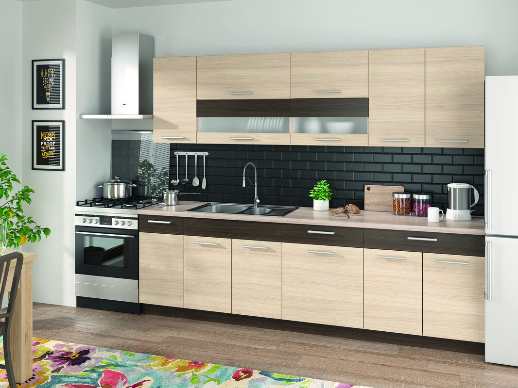 Modular cabinet with drawer and doors Mode Light 110