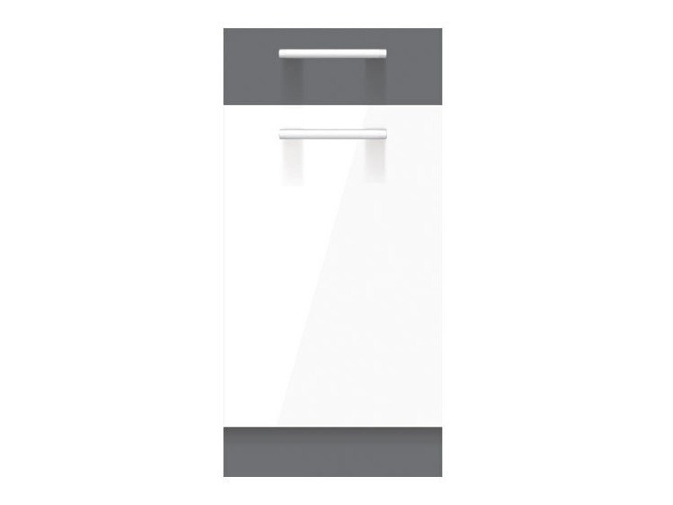 Modular cabinet with drawer and doors Mode White 110