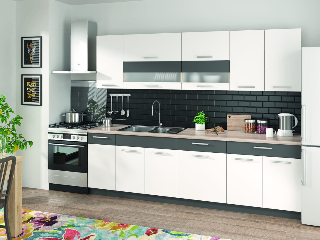Modular cabinet with drawers Mode White 111