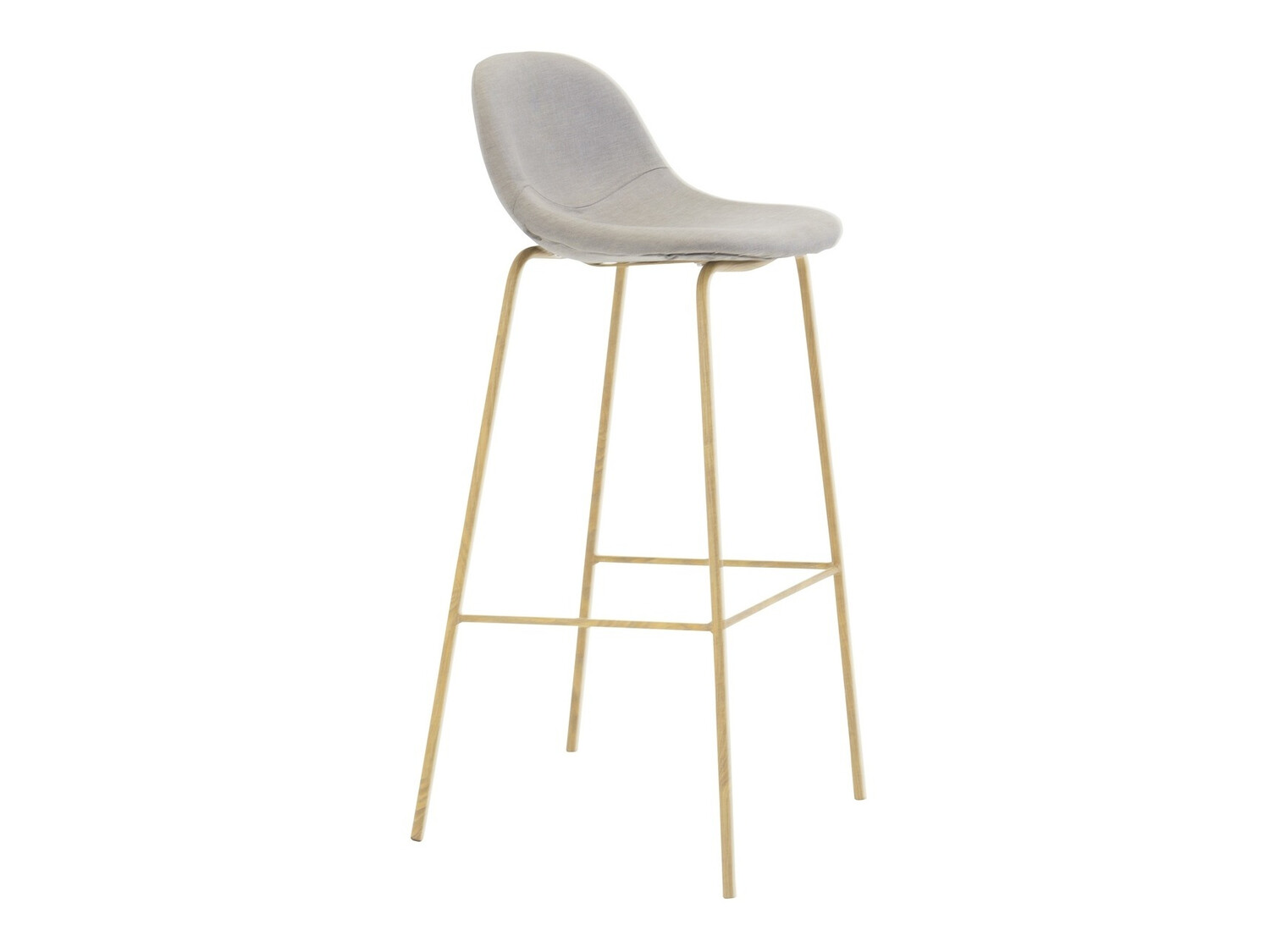 Bar stool Dallas 251 (Grey + Light brown)