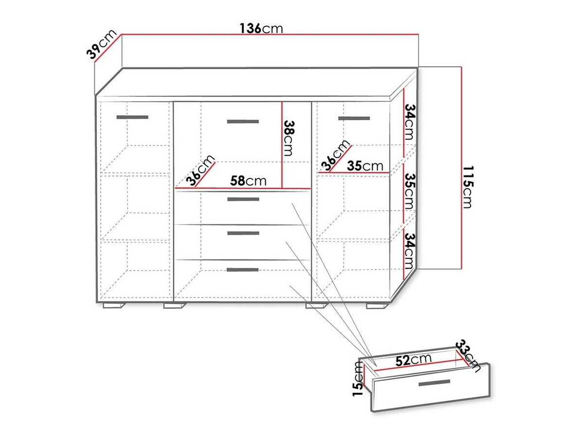 Chest of drawers Flos (IV)