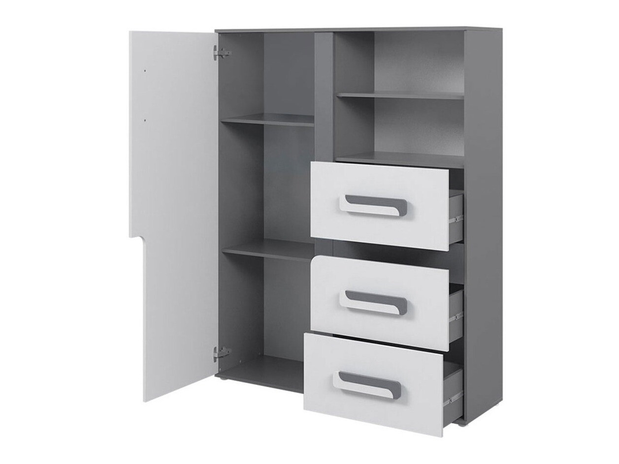 Chest of drawers Aviseve 101 (Anthracite + White)